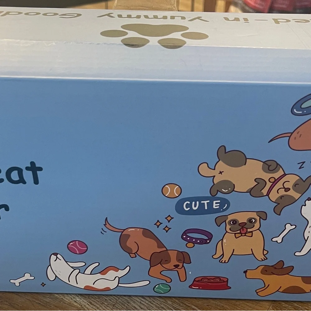 New in box set of treat canisters with wooden crate holder. - Picture 2 of 3